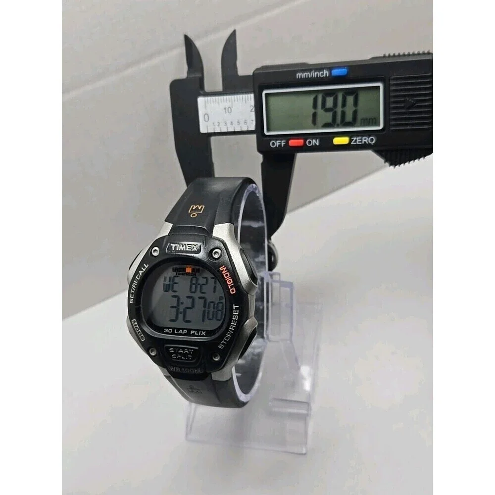 Timex Ironman Classic 30 Lap Flix Watch 40mm Indiglo WR100M New Battery Quartz